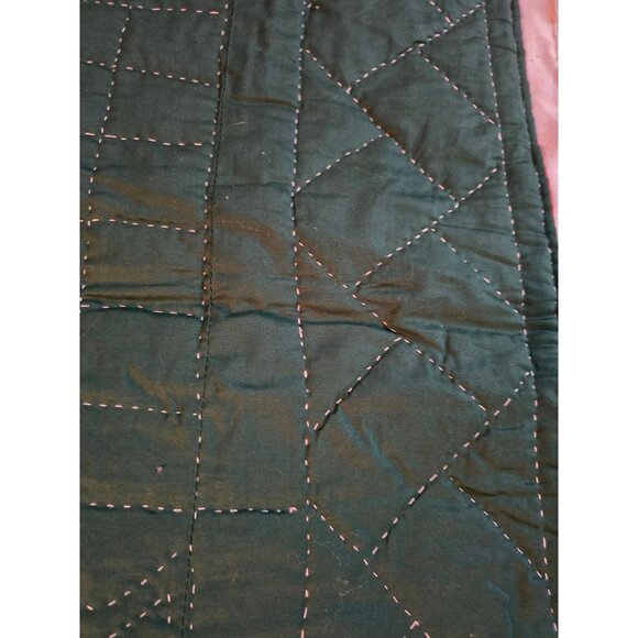 Vintage Handmade Halloween Quilt Throw Blanket Scarecrow Pumpkin Fall Farmhouse - Picture 13 of 13